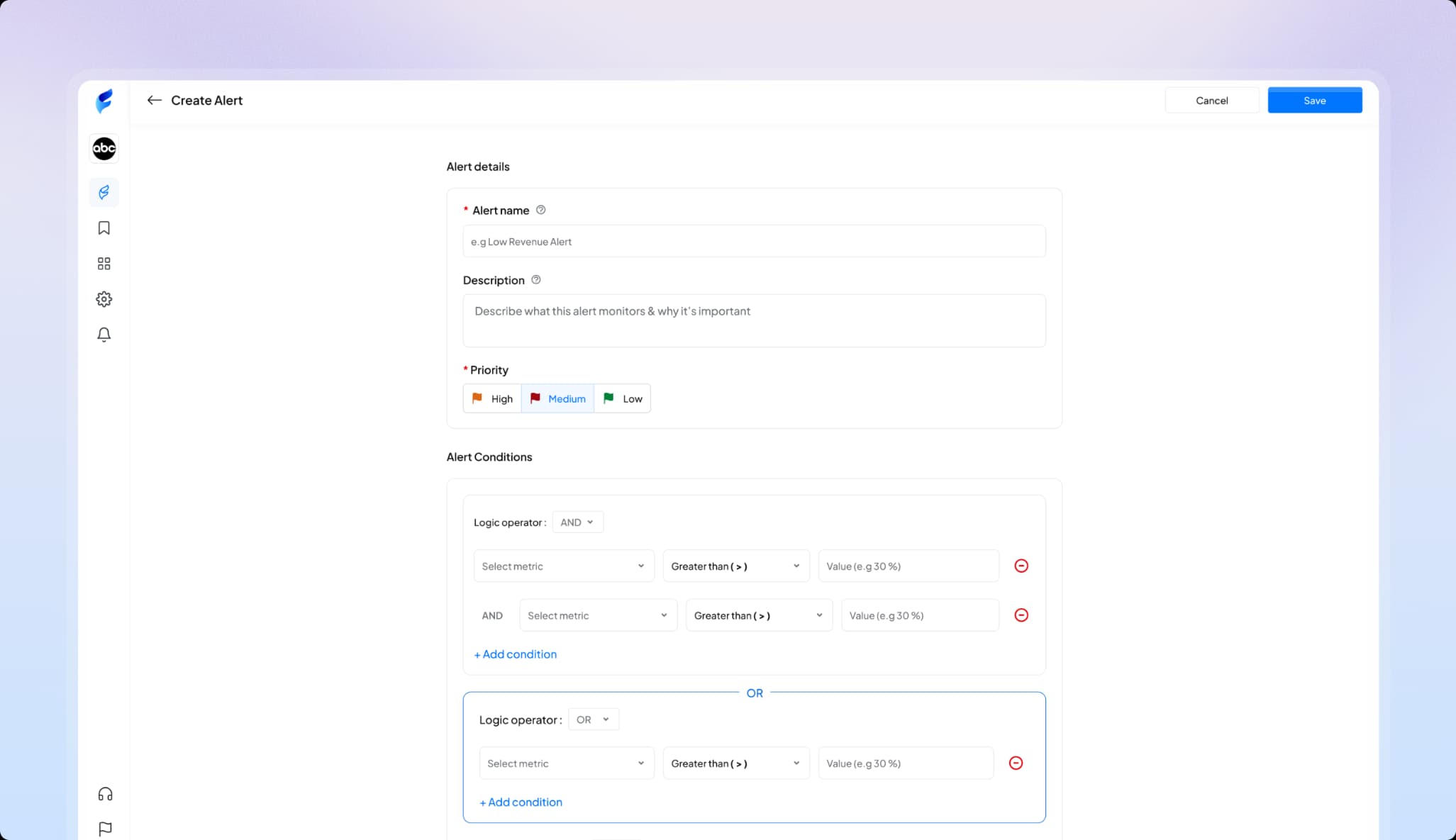 Create Alerts 