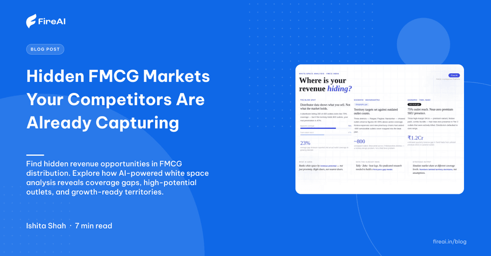 White Space Analysis for FMCG: Finding Untapped Markets with AI