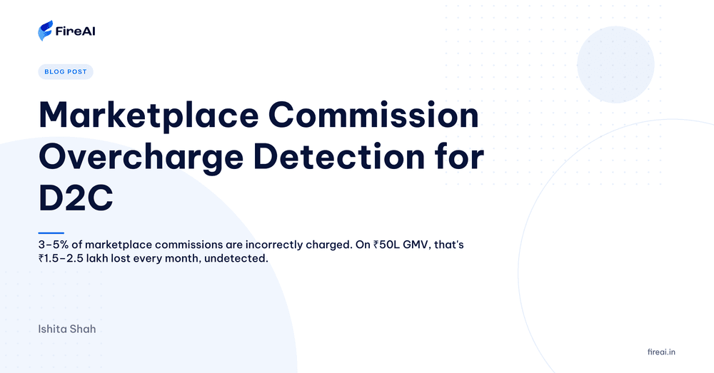 Marketplace Commission Overcharge Detection: How D2C Brands Recover Lost Revenue